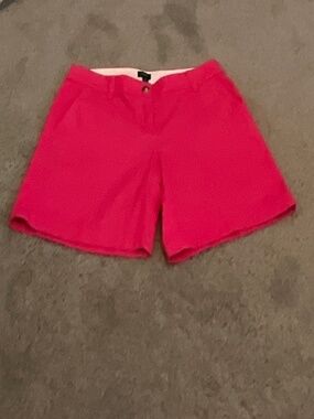 J.Crew Hot Pink Shorts Size 6 Classic Stretch Summer Style